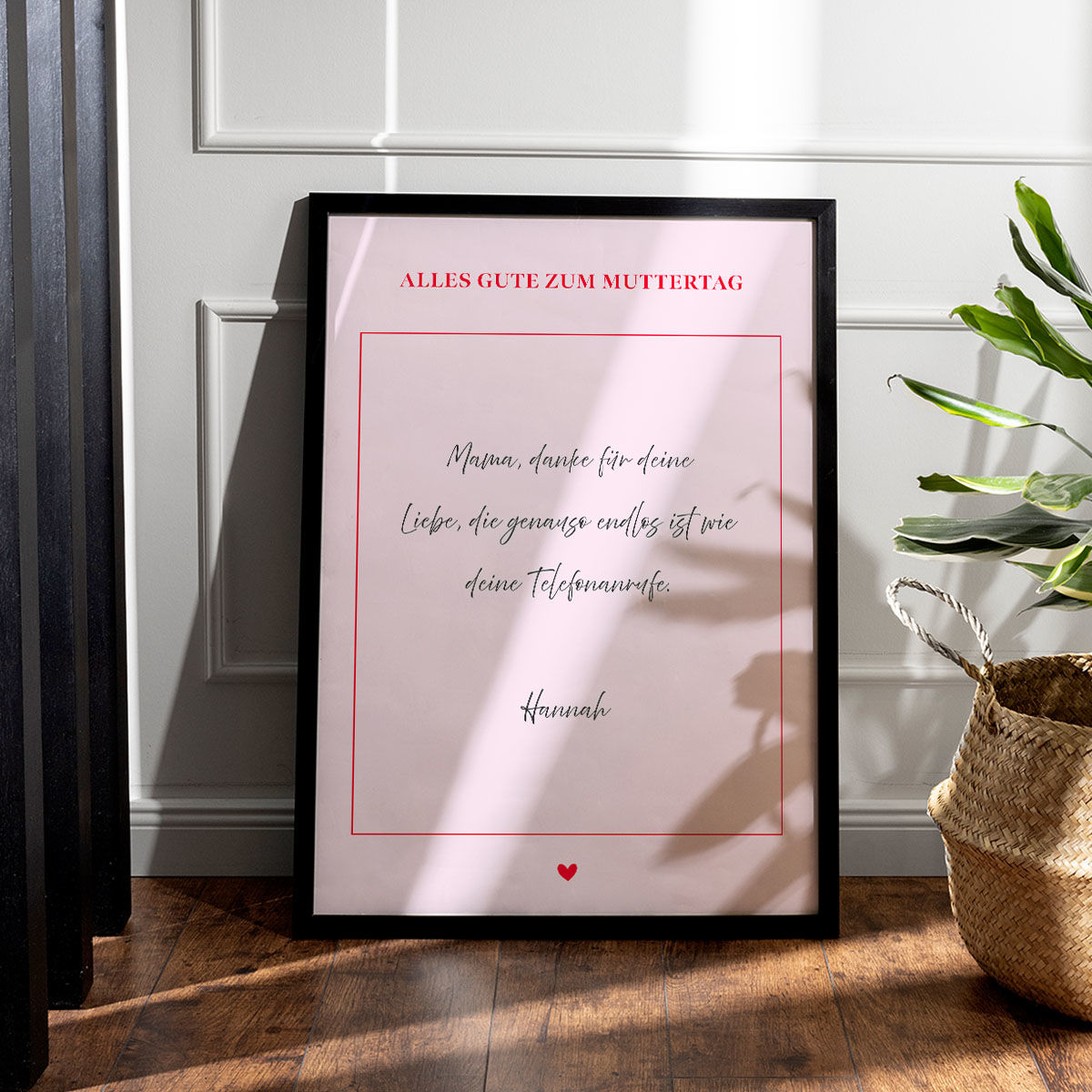 Personalisierbares Poster Liebesbrief