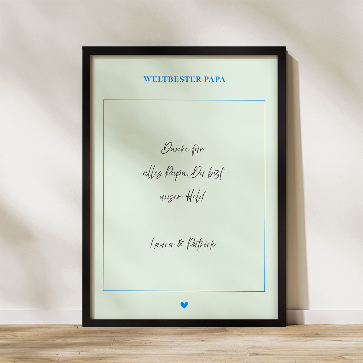 Personalisierbares Poster Liebesbrief