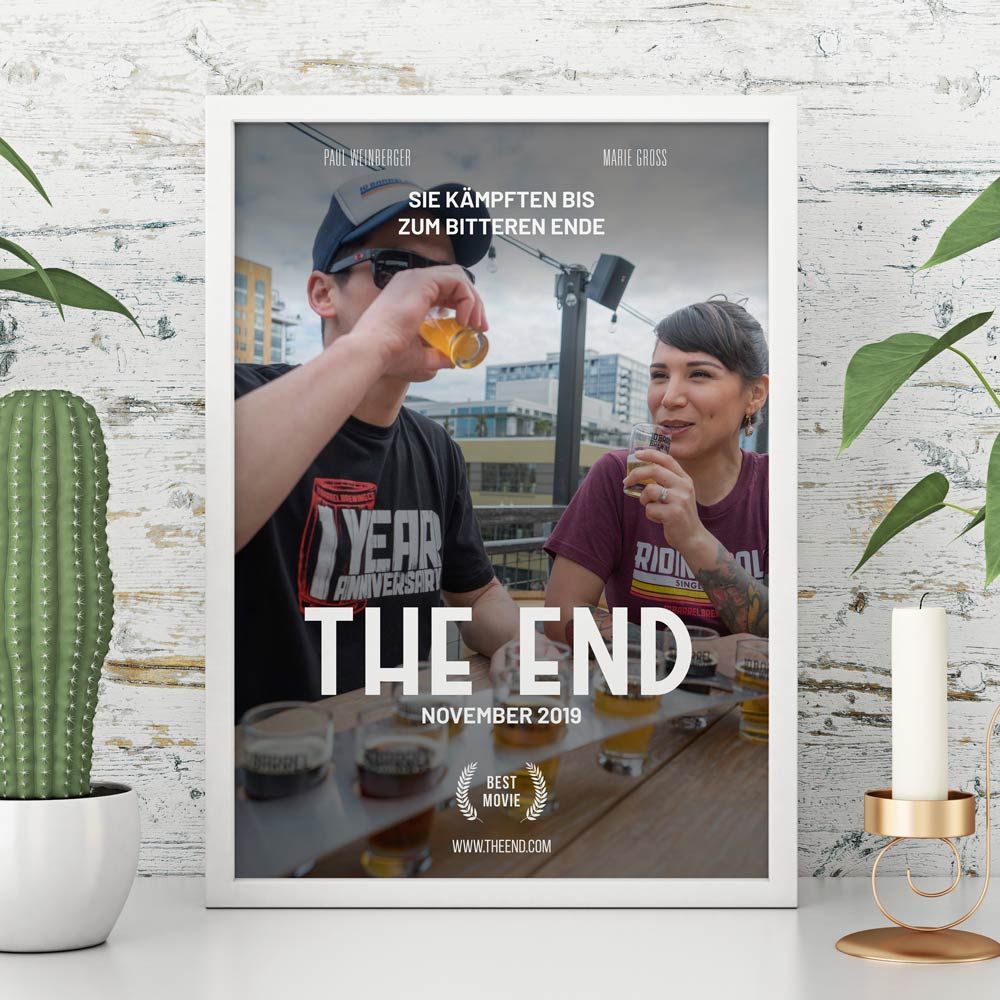 Personalisierbares Filmposter