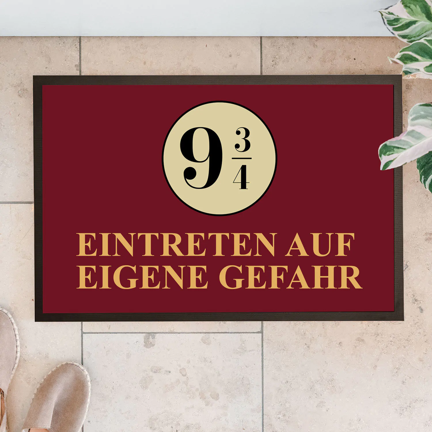 Personalisierbare Fußmatte 9 3/4