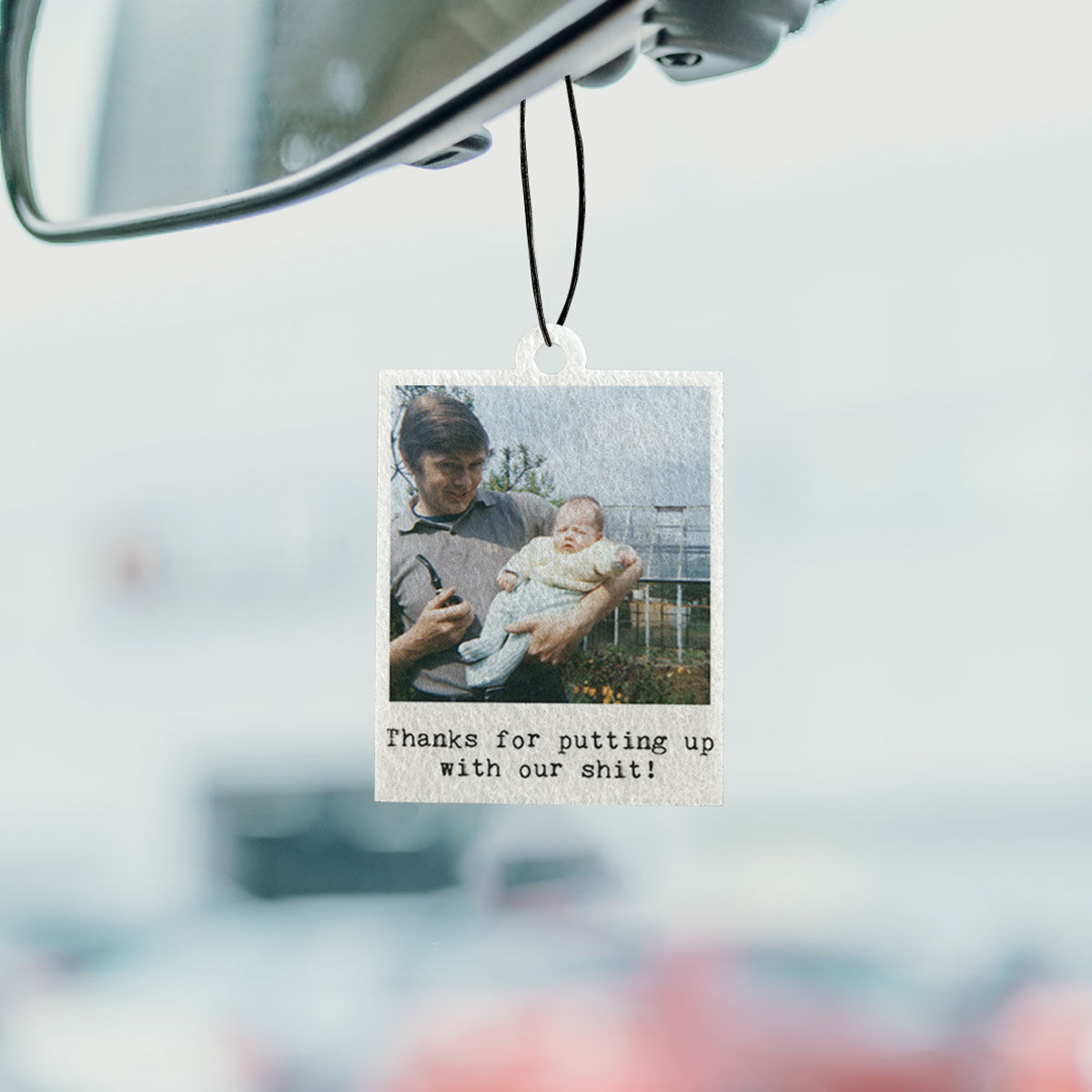 Personalisierbarer Duftbaum 2er Set im Polaroid-Look
