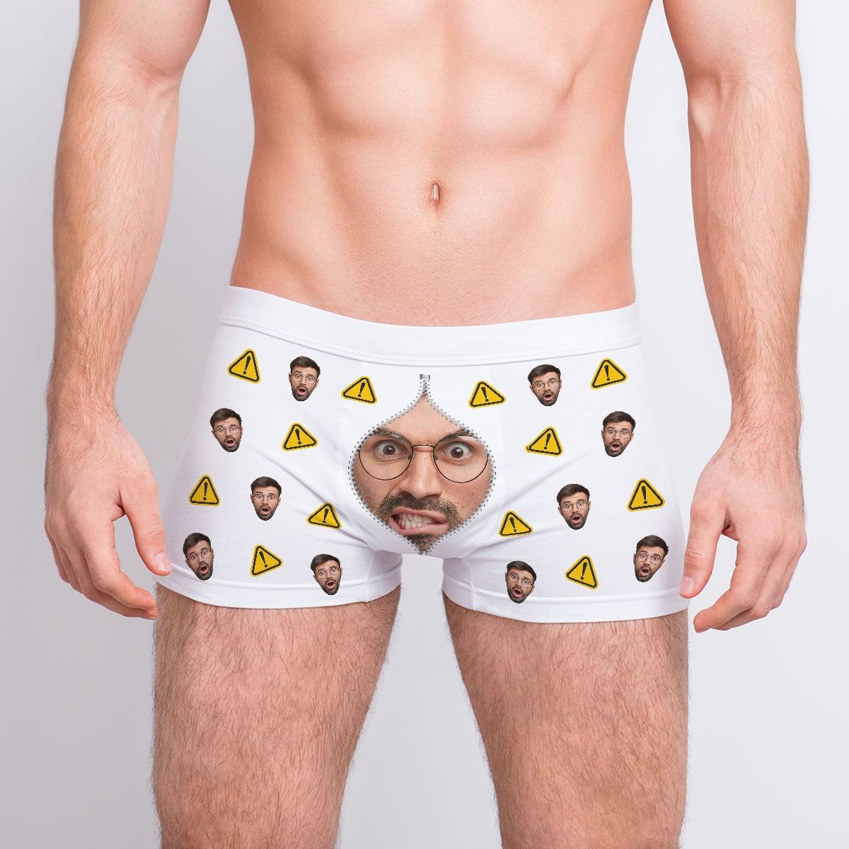 Personalisierbare Boxershorts mit Reisverschluss Design
