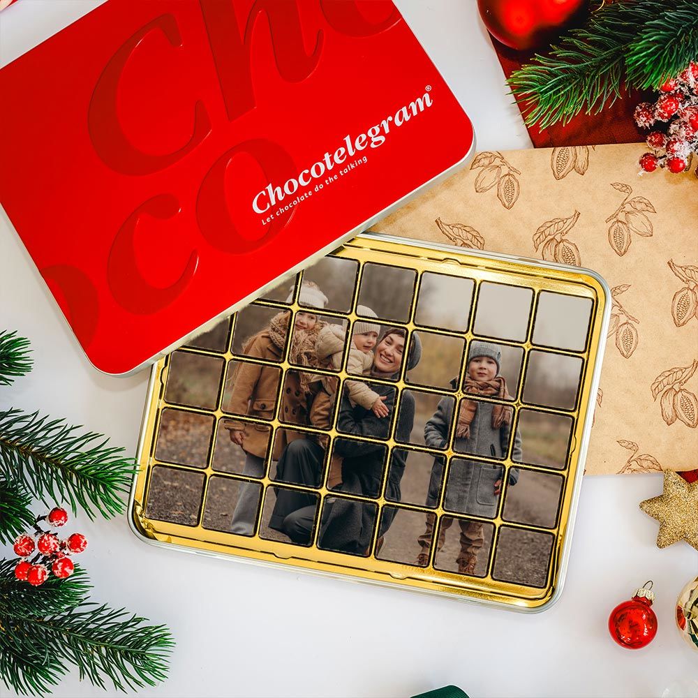 Personalisierte Schokolade mit Foto - 35 Stücke