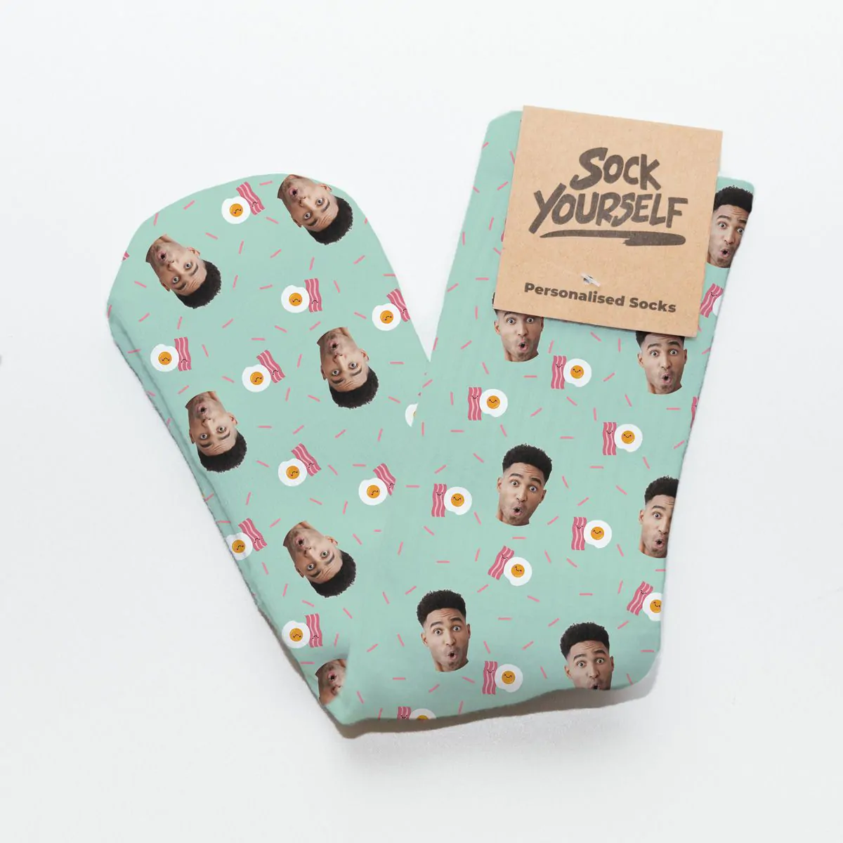 Personalisierbare Socken mit Gesicht und Liebes-Designs