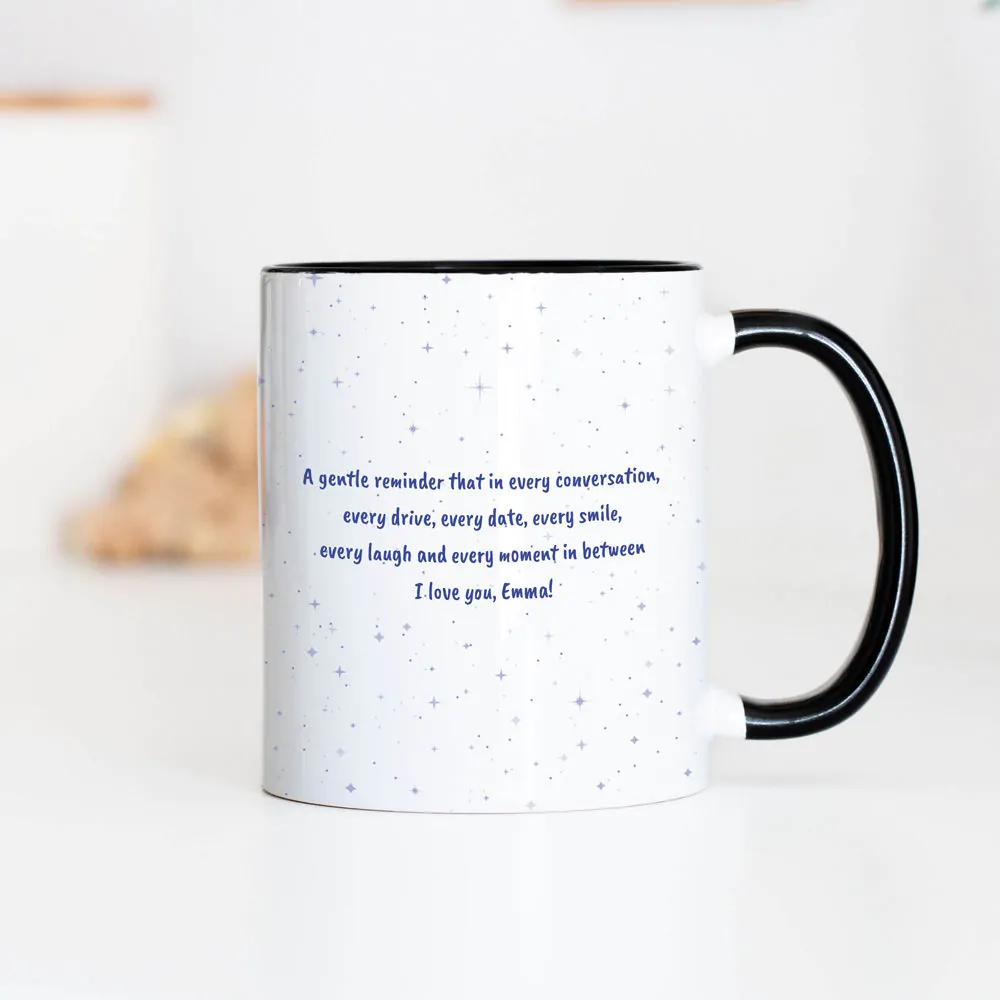 Personalisierbare Tasse mit Text