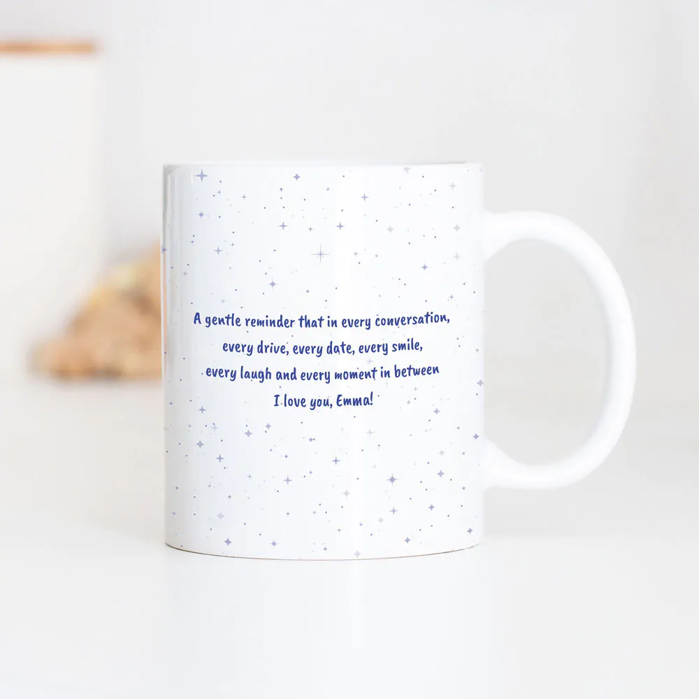 Personalisierbare Tasse mit Text