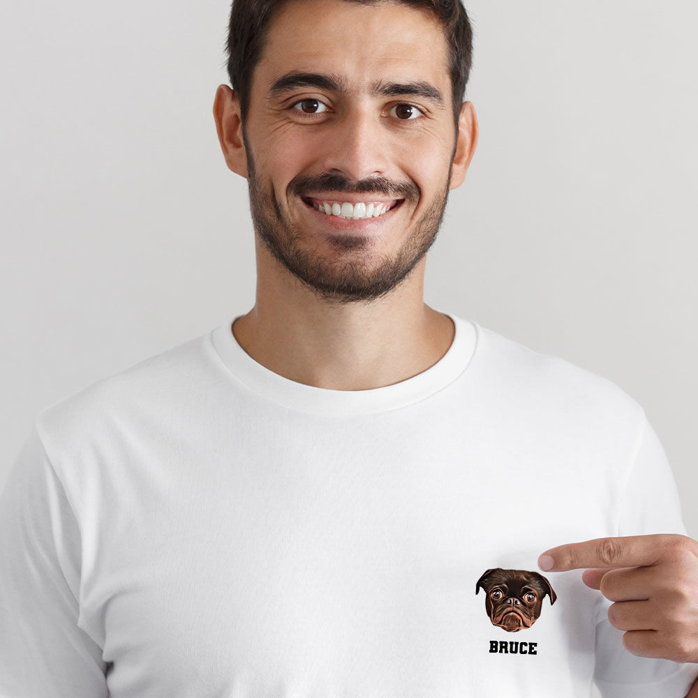 Personalisierbares T-Shirt mit deinem Haustier als Comic