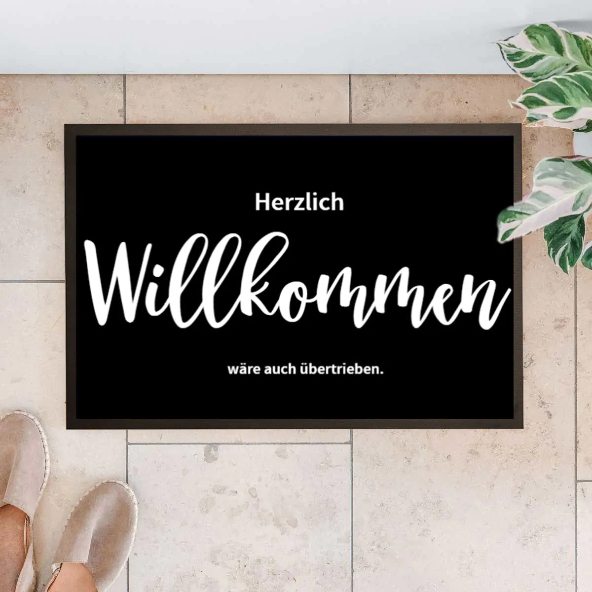 Personalisierbare Fussmatte mit Namen
