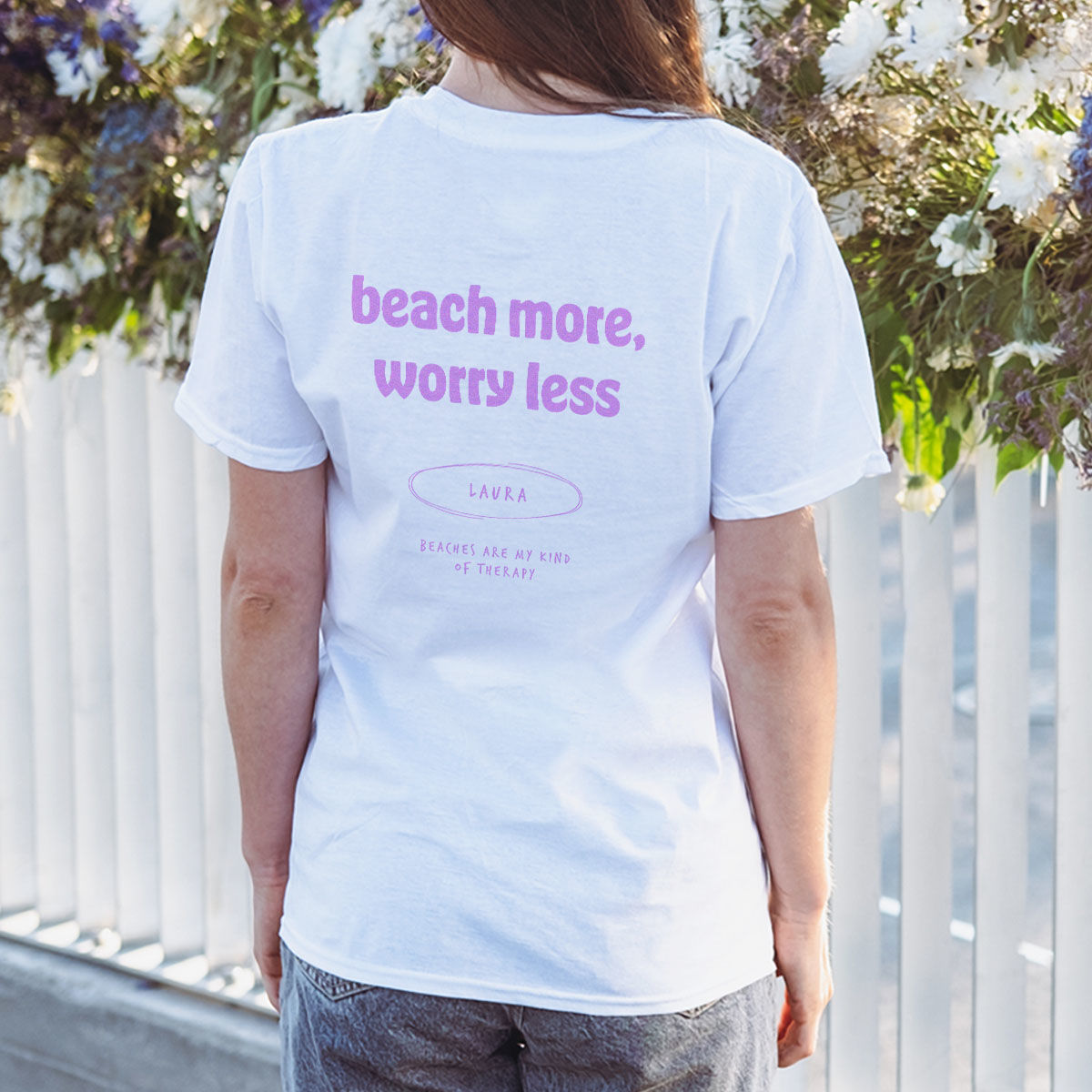 Personalisierbares T-Shirt mit Spruch und Name