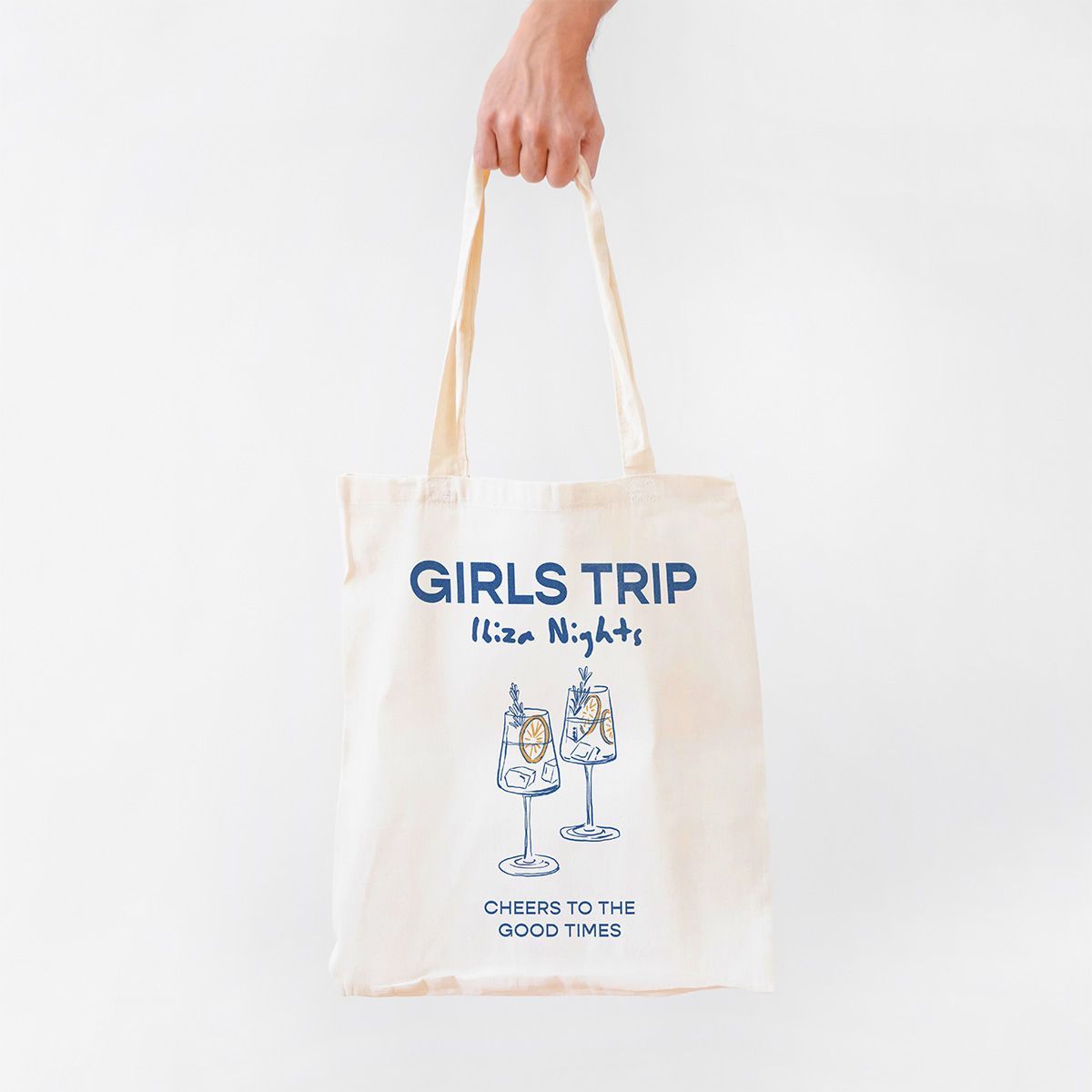 Personalisierbarer Jutebeutel mit Illustration