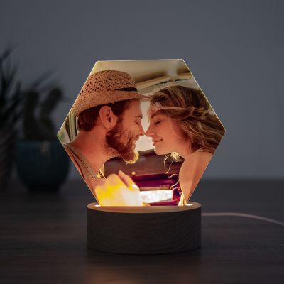 Personalisierbare LED-Lampe mit Foto