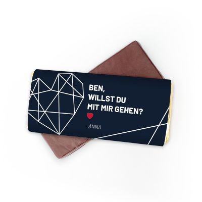Personalisierbare Schokolade mit Text Personalisierbare Schokolade mit Text