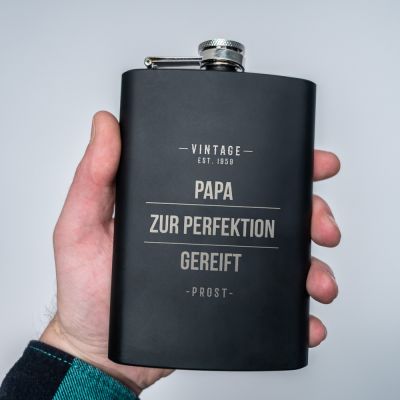 Personalisierbarer Flachmann Vintage Personalisierbarer Flachmann Vintage