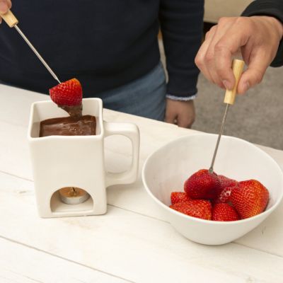 Mini Fondue-Geschirr für 2