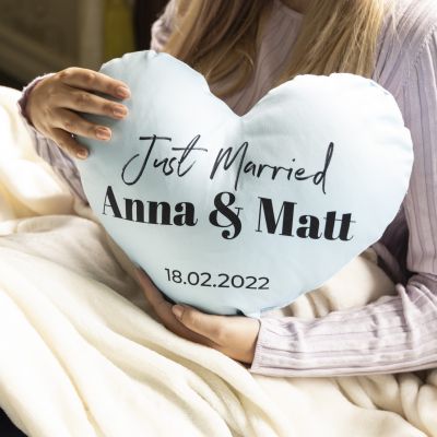 Personalisierbares Herzkissen mit Foto Personalisierbares Herzkissen mit Foto