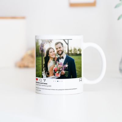 Personalisierbare Tasse im Instagram-Style Personalisierbare Tasse im Instagram-Style