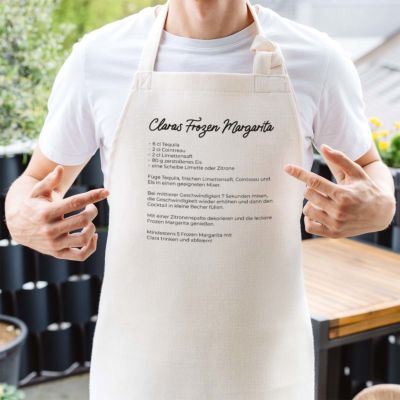 Personalisierbare Kochschürze mit Rezept Personalisierbare Kochschürze mit Rezept