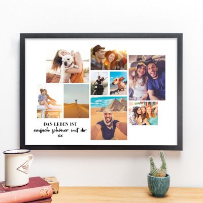 Personalisierbares Fotocollage Poster mit 9 Fotos Personalisierbares Fotocollage Poster mit 9 Fotos