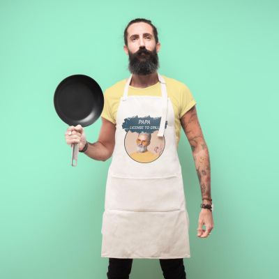 Personalisierbare Küchenschürze mit Farbe Personalisierbare Küchenschürze mit Farbe