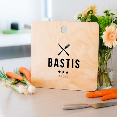 Personalisierbares Schneidebrett mit Namen Personalisierbares Schneidebrett mit Namen