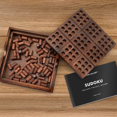 Sudoku Puzzle aus Holz