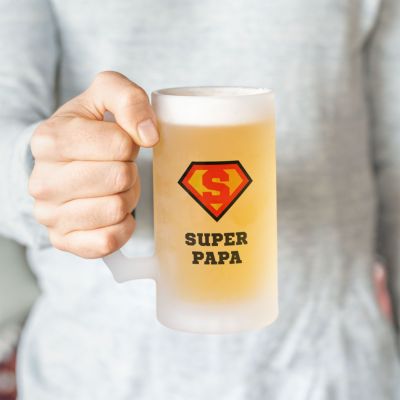 Personalisierbarer Superhelden Bierkrug