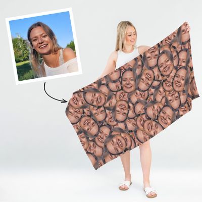 Personalisierbares Handtuch mit Gesicht Personalisierbares Handtuch mit Gesicht