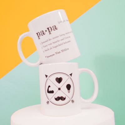Personalisierbare Tasse für Papa Personalisierbare Tasse für Papa