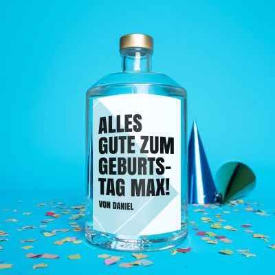 Personalisierbarer Wodka mit Text Geburtstagsgeschenke personalisierbarer wodka mit text