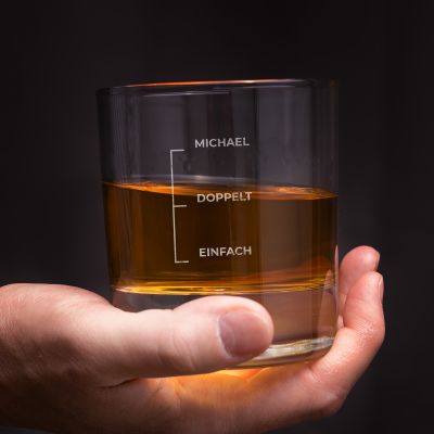 Whisky Glas mit Gravur und Namen