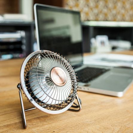USB Schreibtisch Ventilator in Bronze