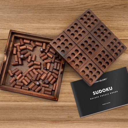 Sudoku Puzzle aus Holz