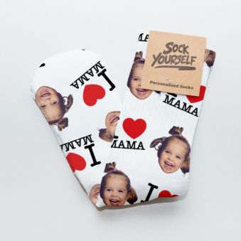 Personalisierbare Socken für Mama oder Papa