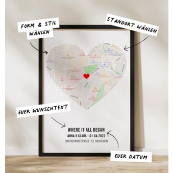 Personalisierbares Poster Wo Alles Begann