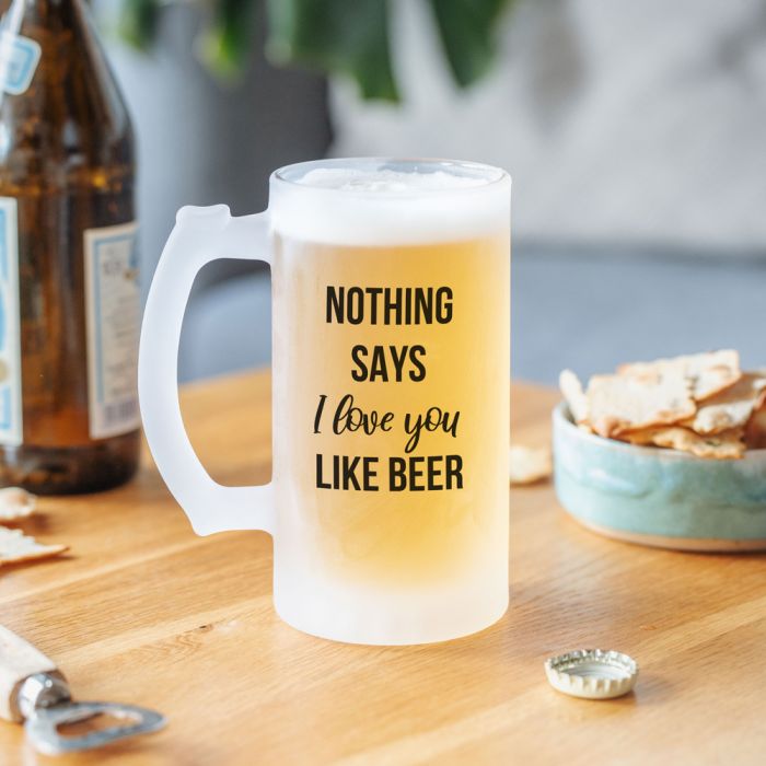 Personalisierbarer Bierkrug mit Text main product photo