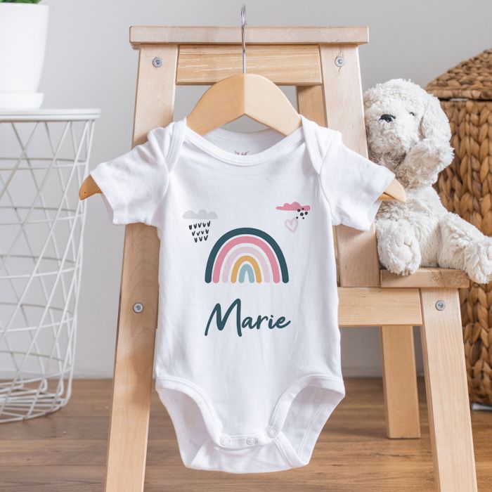 Personalisierbarer Babybody mit Name main product photo
