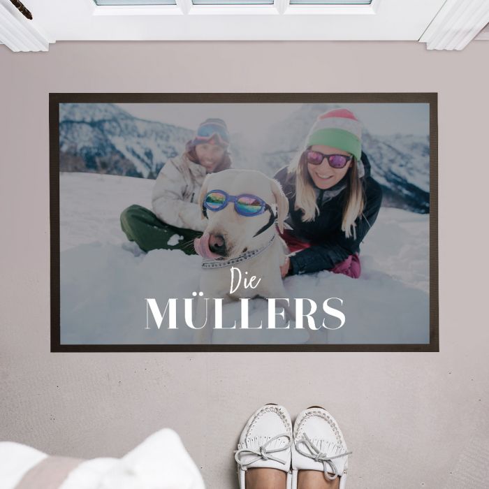 Personalisierbare Fußmatte mit Foto und Namen main product photo