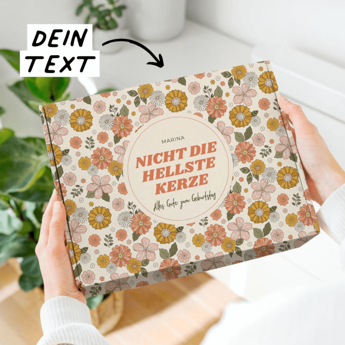 Personalisierbare Geschenkbox 30 x 23,5cm mit Hintergrund und Text main product photo