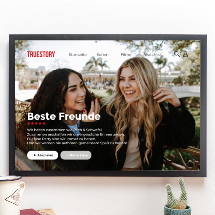 Personalisierbares Poster im Netflix-Style main product photo
