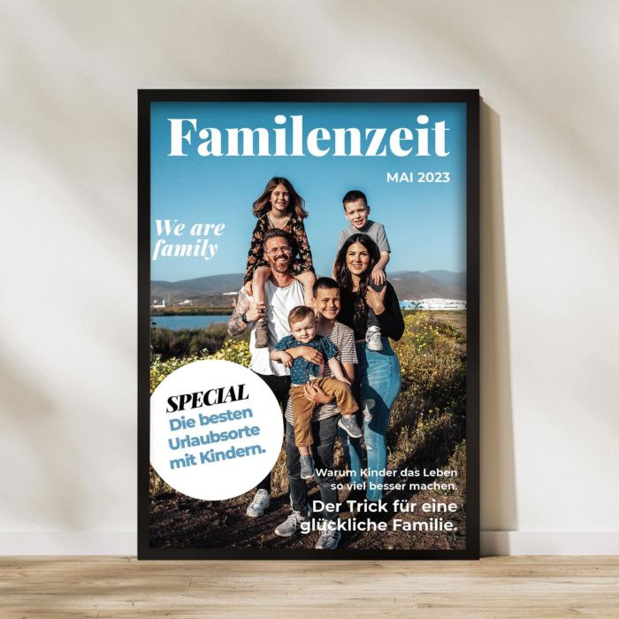 Personalisierbares Poster als Magazin-Cover main product photo