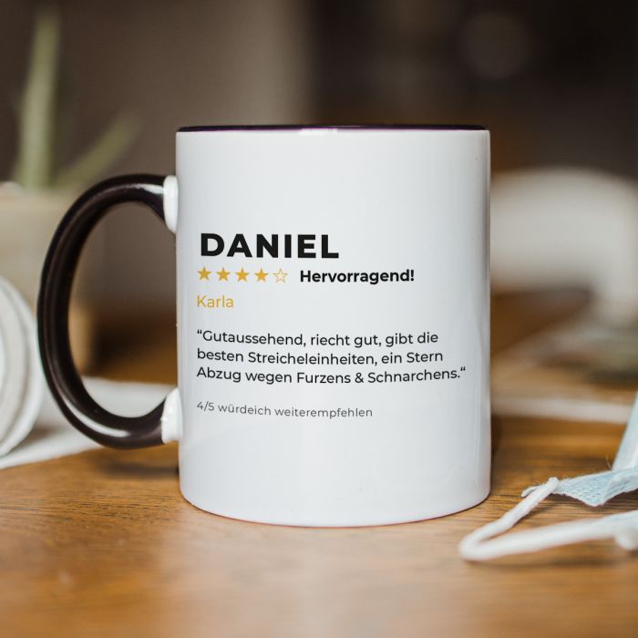Die Tasse mit deiner Bewertung main product photo