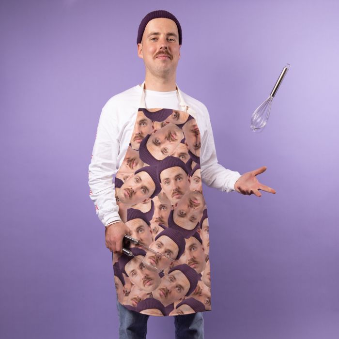 Personalisierbare Kochschürze mit Gesicht main product photo