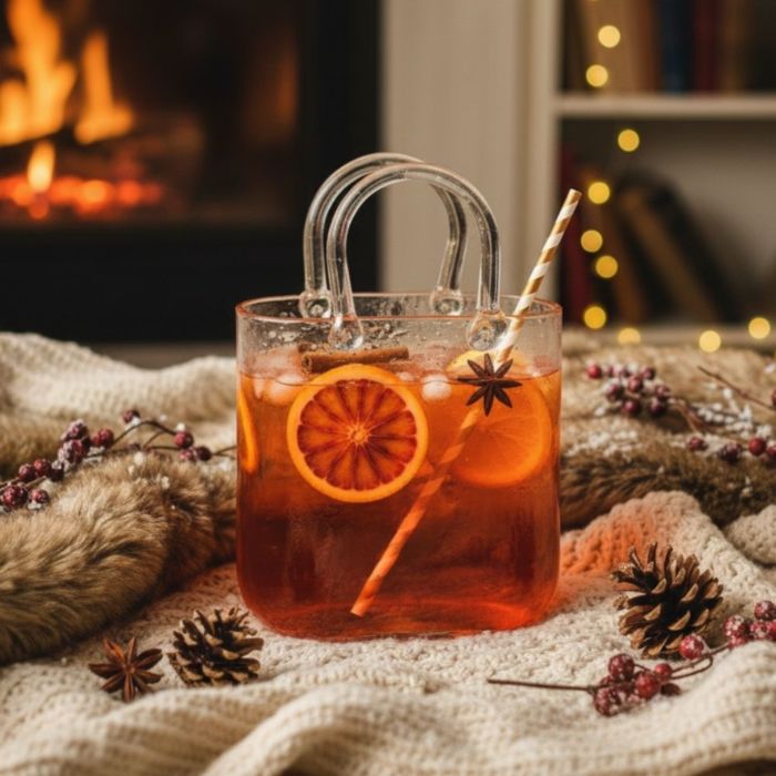 Glas Handtasche