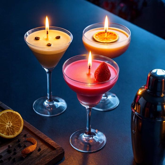 Cocktail Kerzen Set