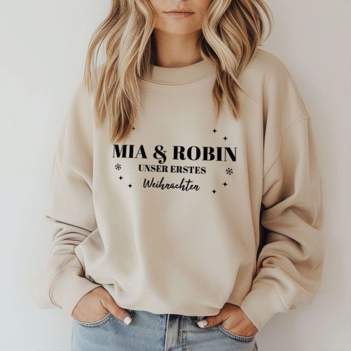 Personalisierbarer Weihnachtspullover