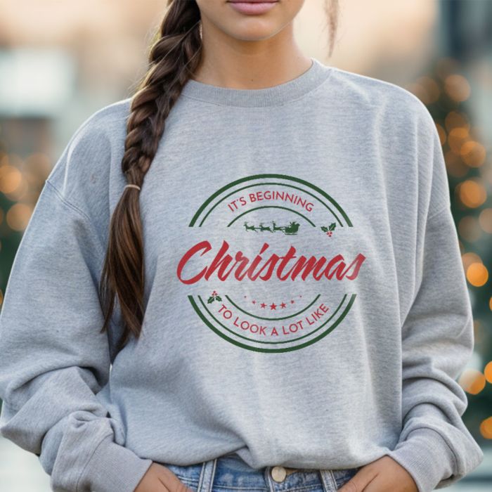 Personalisierbarer Weihnachtspullover mit Name und Text
