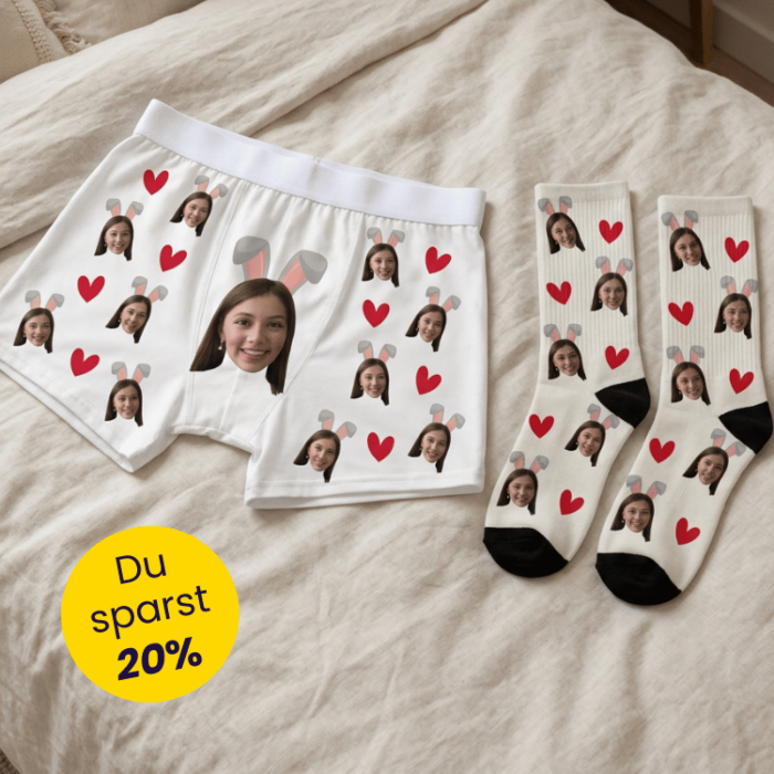 Geschenkset Ostersocken und Boxershorts