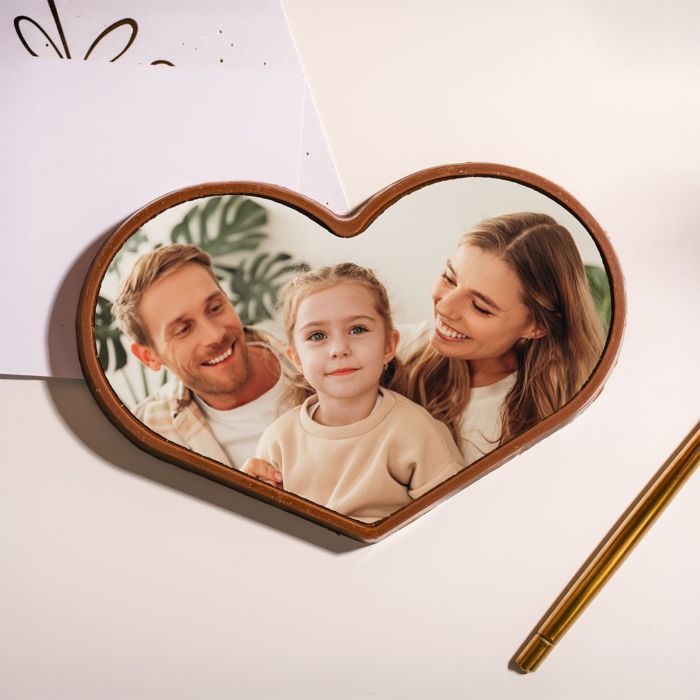 Personalisierte Herz Schokolade mit Foto