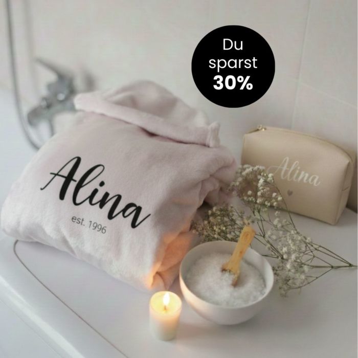 Geschenkset Bademantel und Kosmetiktasche