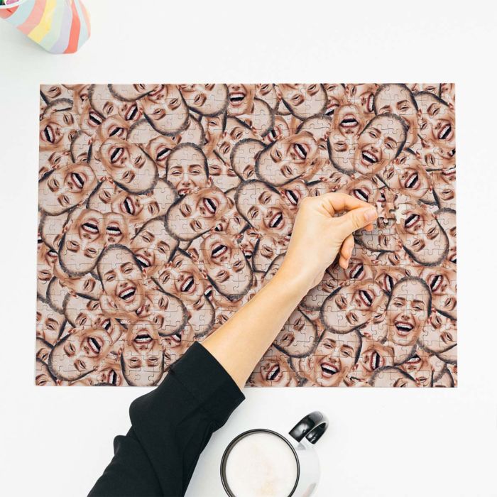 Personalisierbares Puzzle mit Gesicht